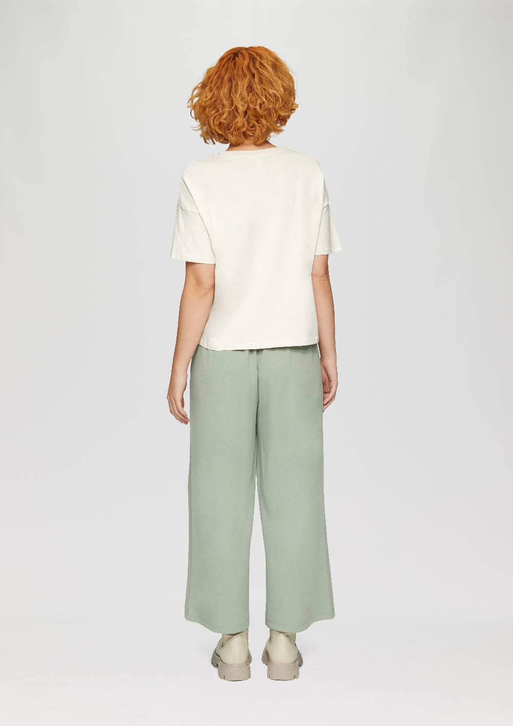 S.Oliver Verkürztes Baumwollshirt Mit Frontprint