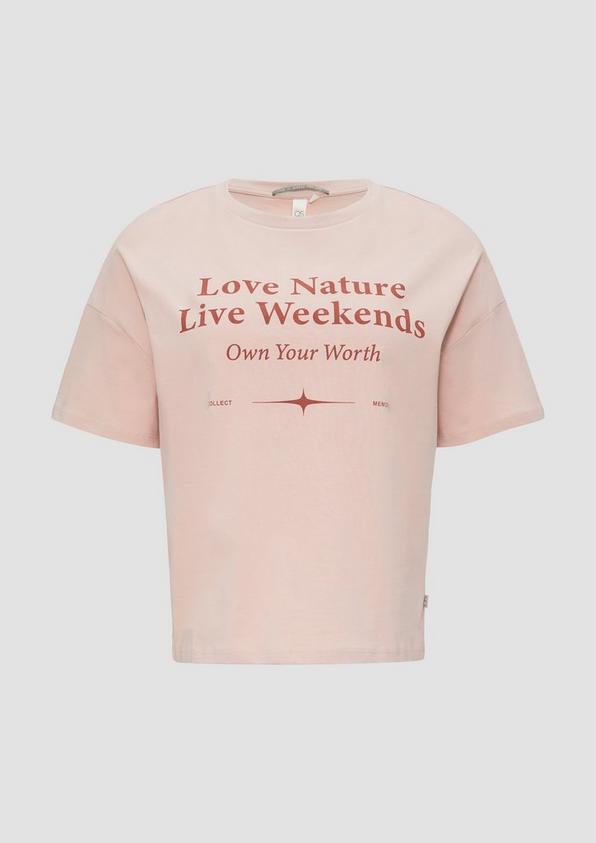 s.Oliver Verkürztes Baumwollshirt mit Frontprint