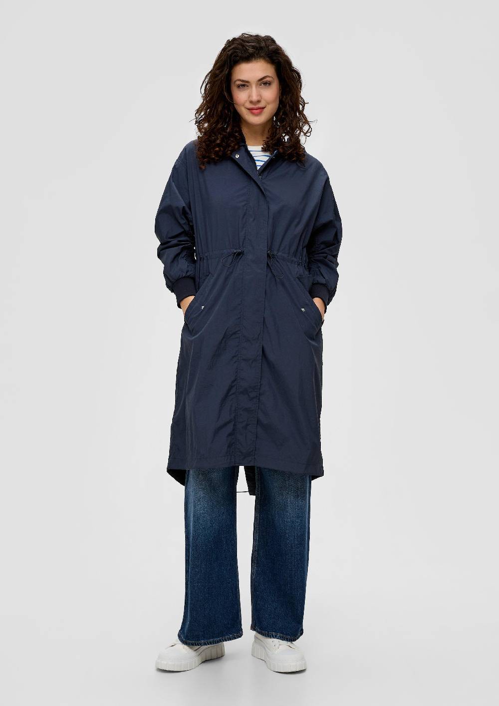 S.Oliver Verstellbarer Parka In Crinkle-Optik