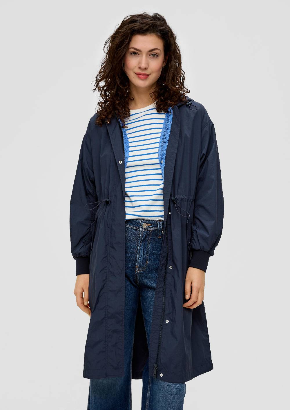 S.Oliver Verstellbarer Parka In Crinkle-Optik