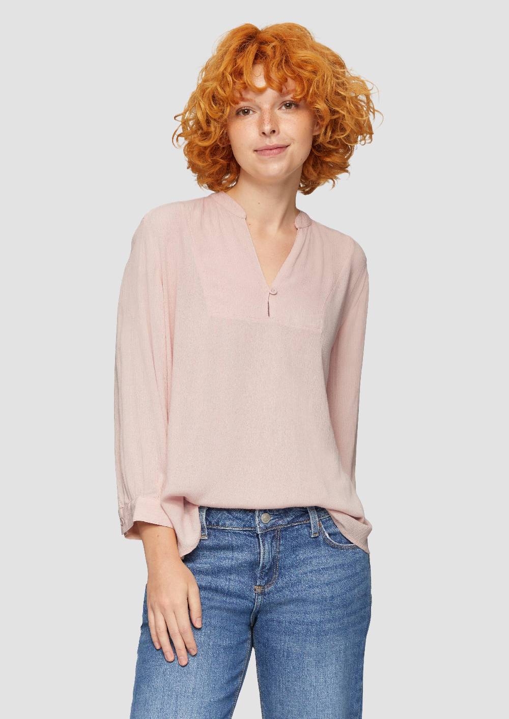 S.Oliver Viskose-Bluse Mit 3/4-Arm