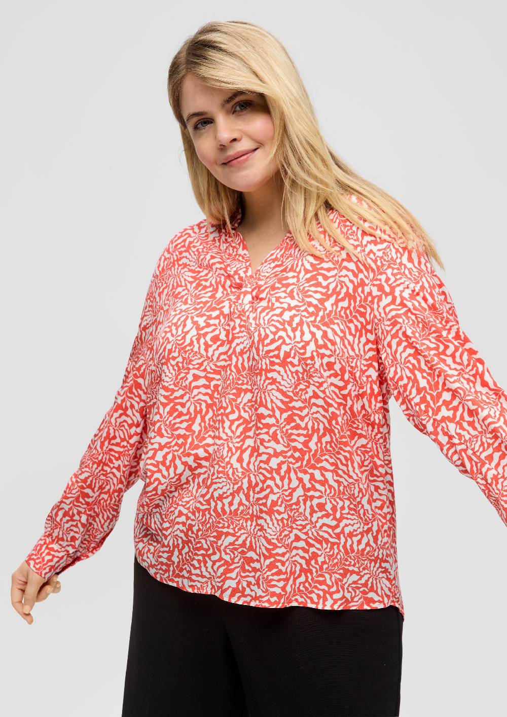 S.Oliver Viskosebluse Mit All-over-Print