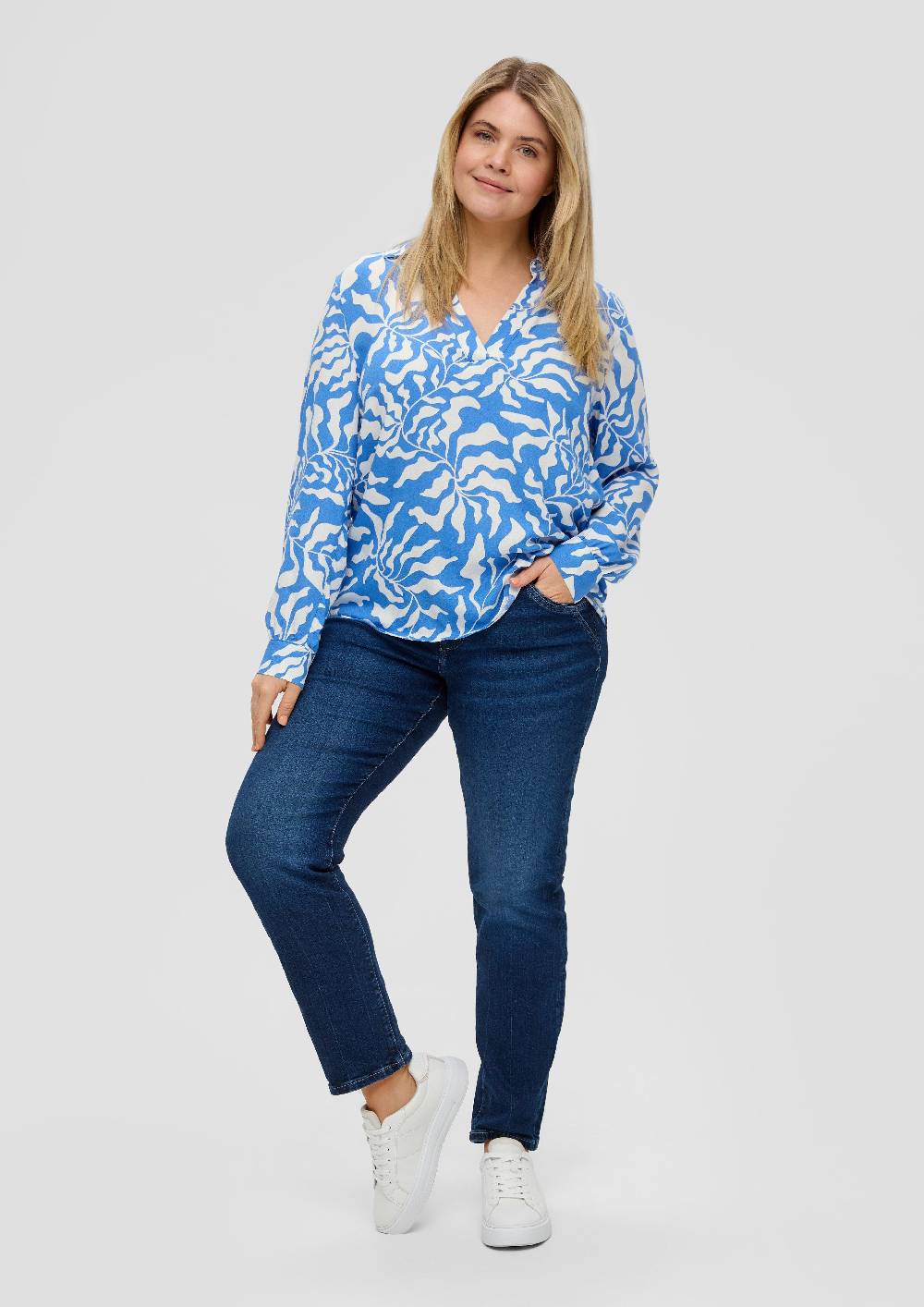 S.Oliver Viskosebluse Mit All-over-Print