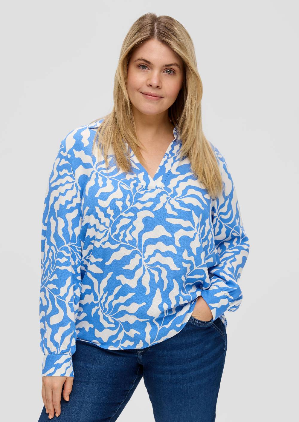 S.Oliver Viskosebluse Mit All-over-Print