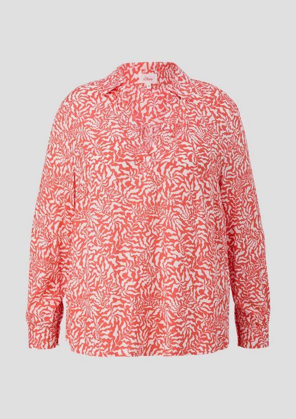 s.Oliver Viskosebluse mit All-over-Print
