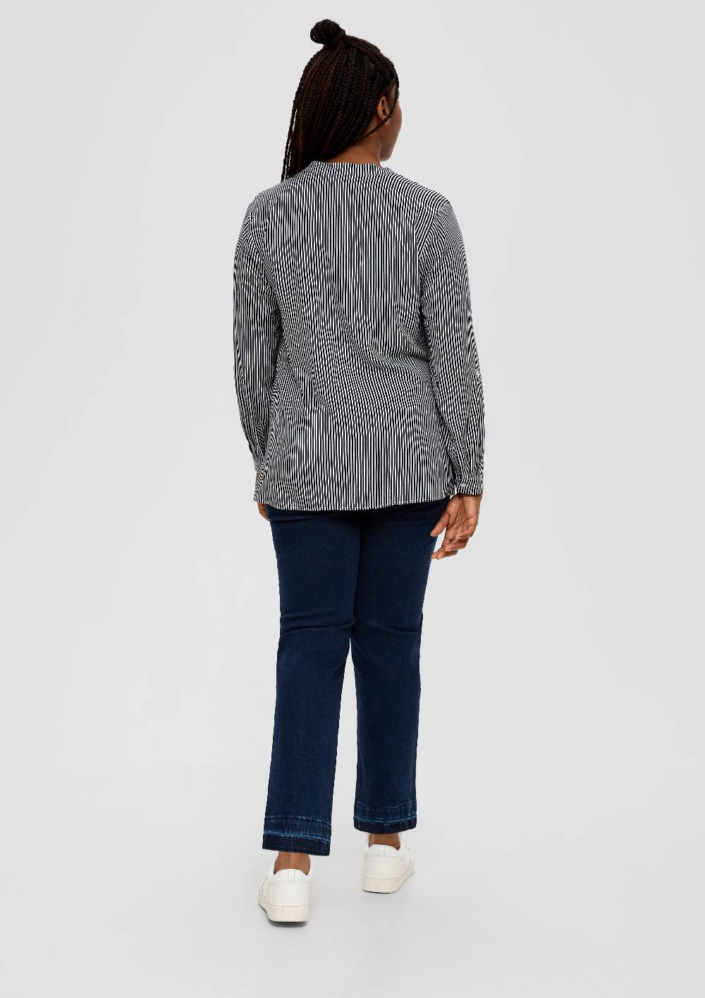 S.Oliver Viskosebluse Mit Tunika-Ausschnitt