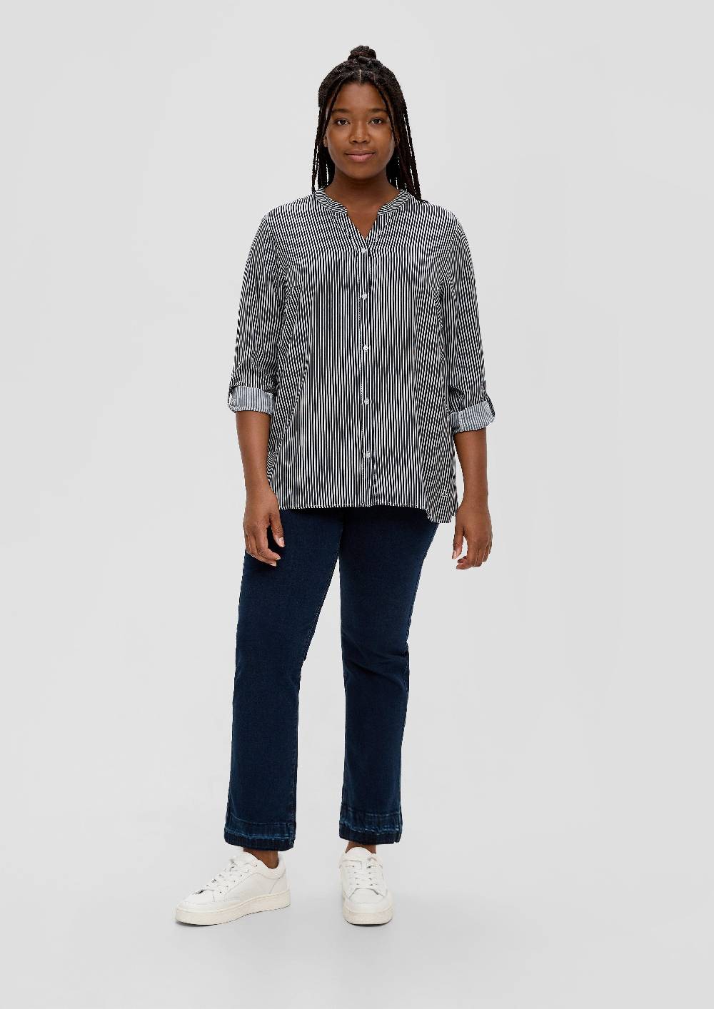 S.Oliver Viskosebluse Mit Tunika-Ausschnitt