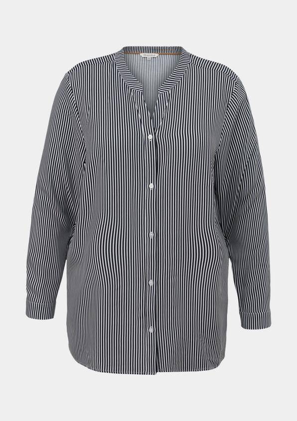 S.Oliver Viskosebluse Mit Tunika-Ausschnitt