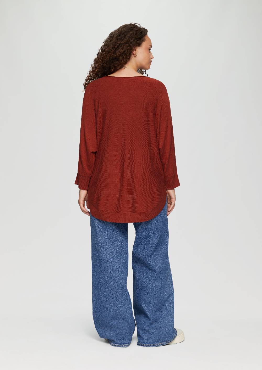 S.Oliver Viskosemix-Pullover Mit Fledermausärmeln