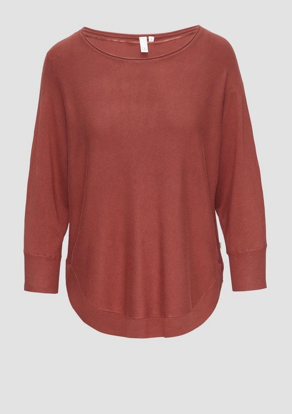 s.Oliver Viskosemix-Pullover mit Fledermausärmeln
