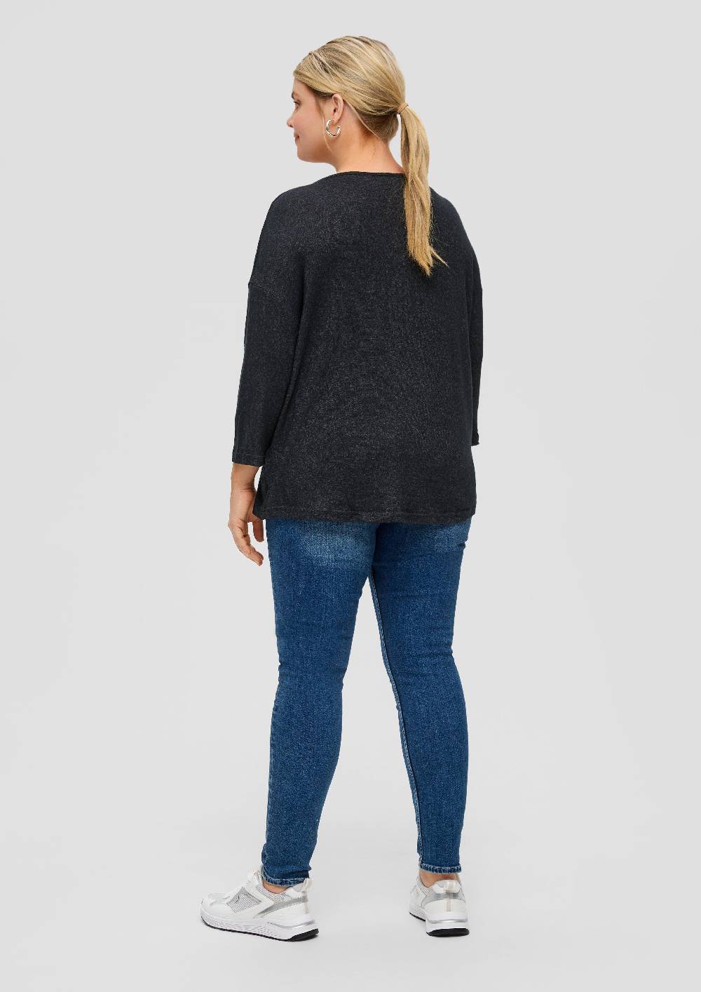 S.Oliver Viskosemixshirt Mit 3/4-Ärmeln