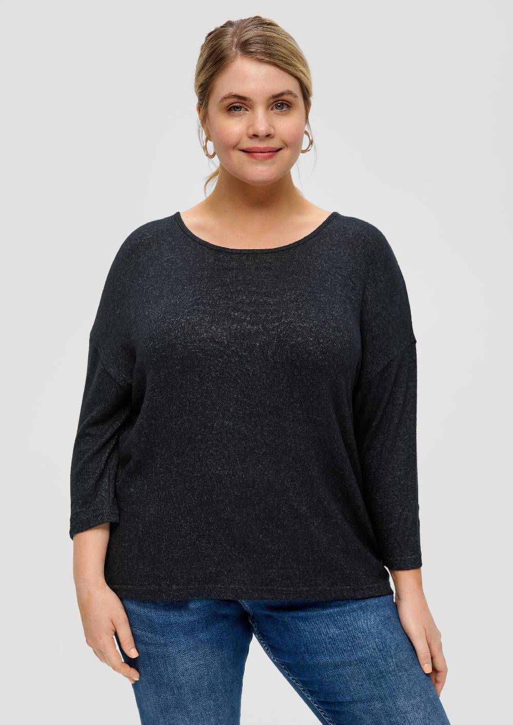 S.Oliver Viskosemixshirt Mit 3/4-Ärmeln