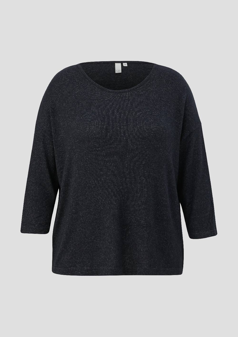 S.Oliver Viskosemixshirt Mit 3/4-Ärmeln