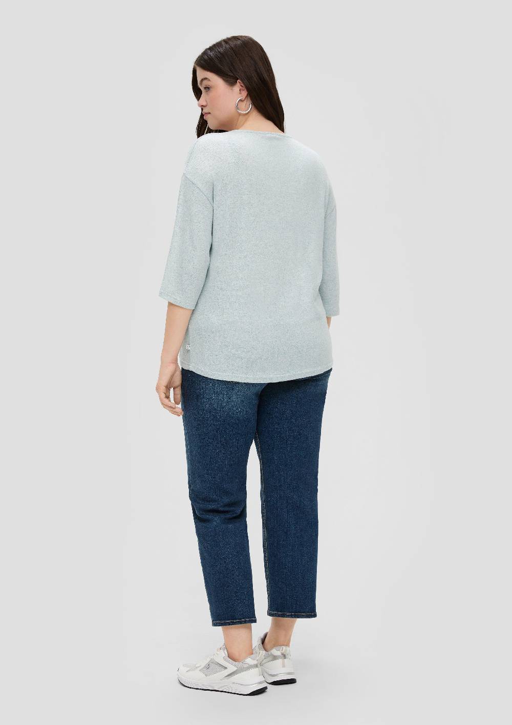 S.Oliver Viskosemixshirt Mit 3/4-Ärmeln