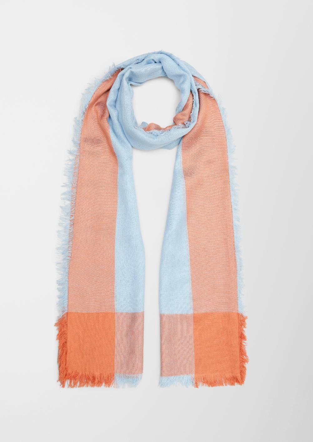 S.Oliver Viskoseschal In Zweifarbiger Optik