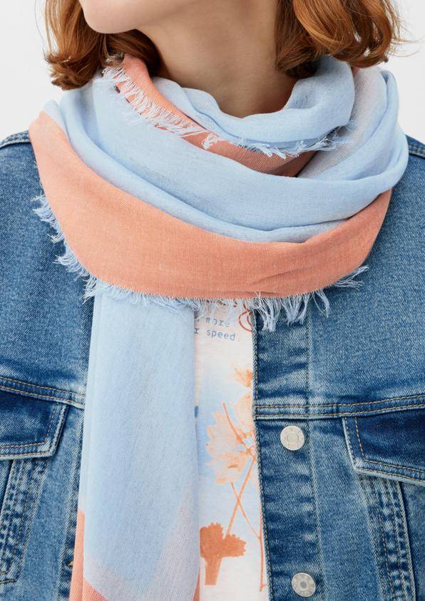 s.Oliver Viskoseschal in zweifarbiger Optik