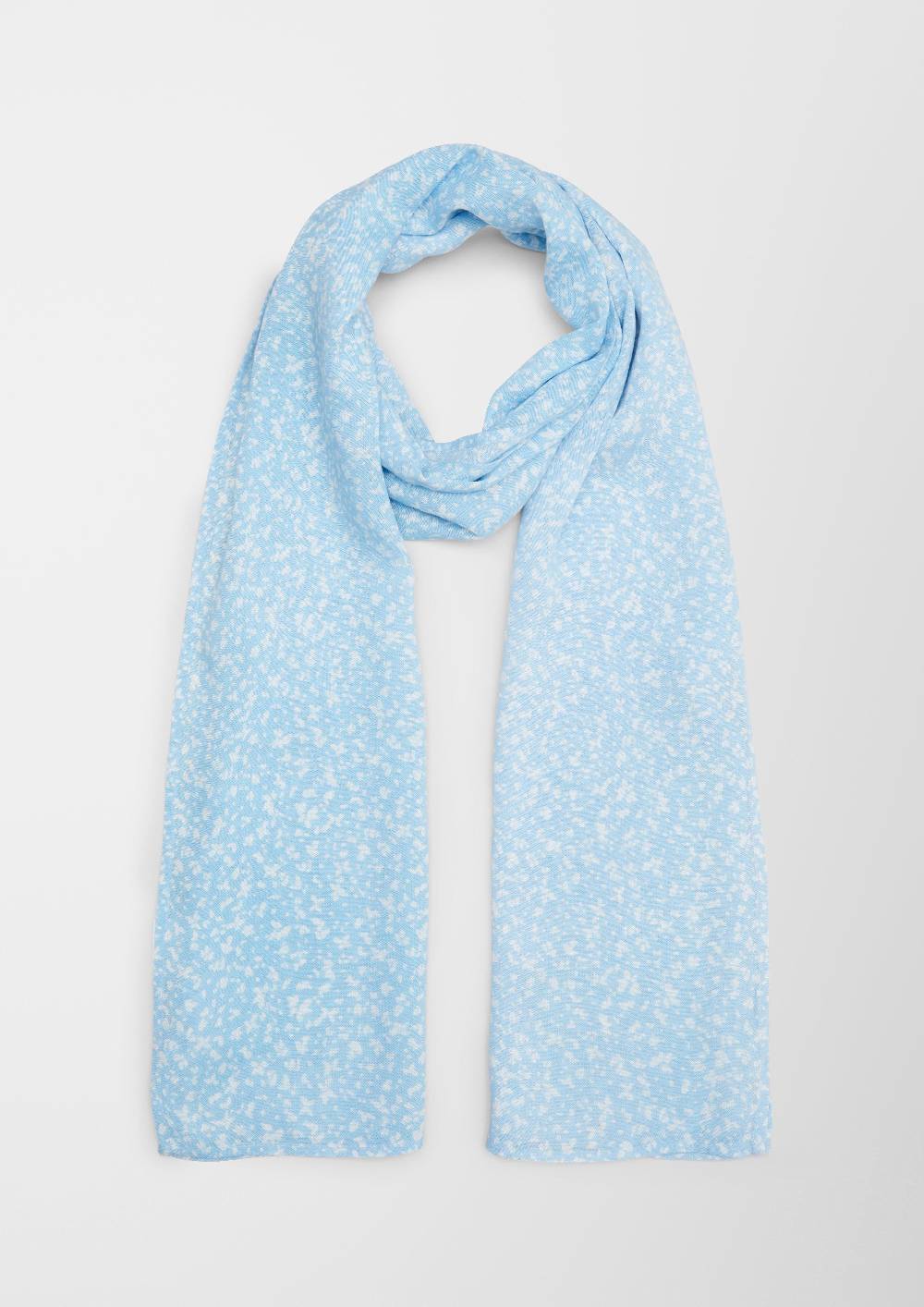 S.Oliver Viskoseschal Mit Floralem Muster