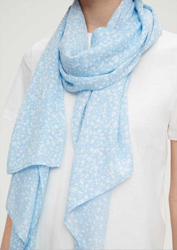 s.Oliver Viskoseschal mit floralem Muster