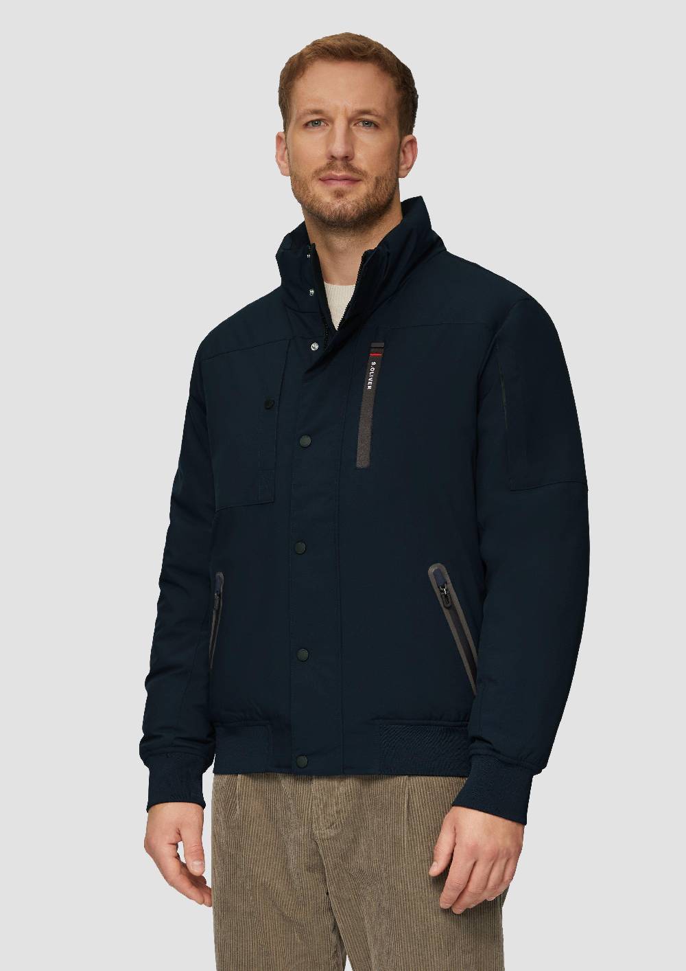 S.Oliver Wasserabweisende Jacke Mit Stehkragen