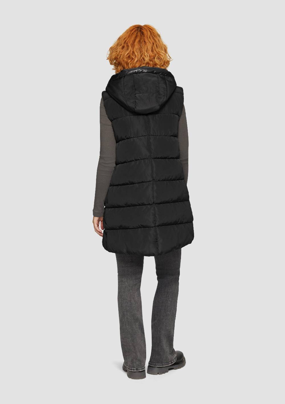 S.Oliver Wattierte Outdoor-Weste Mit Kapuze