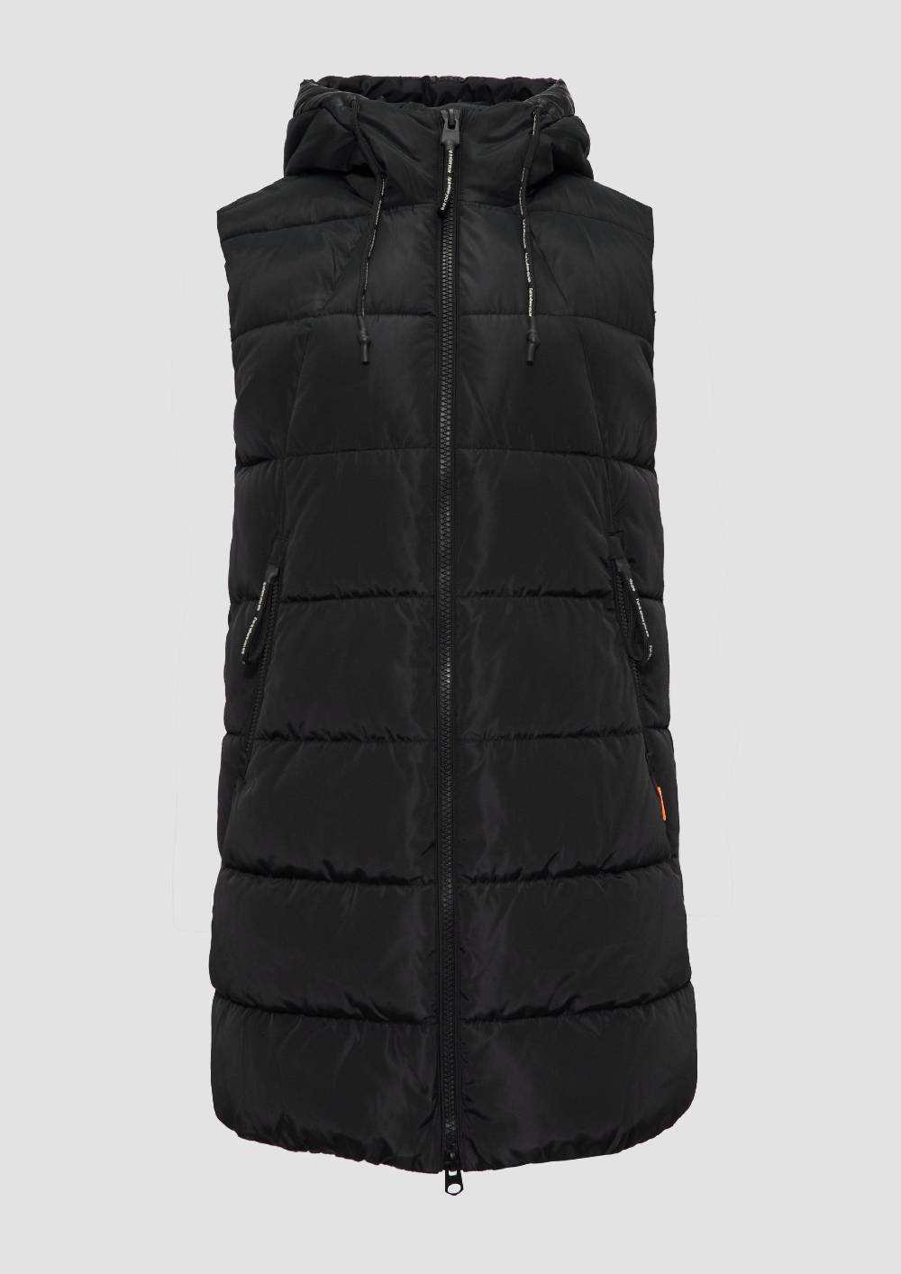 S.Oliver Wattierte Outdoor-Weste Mit Kapuze