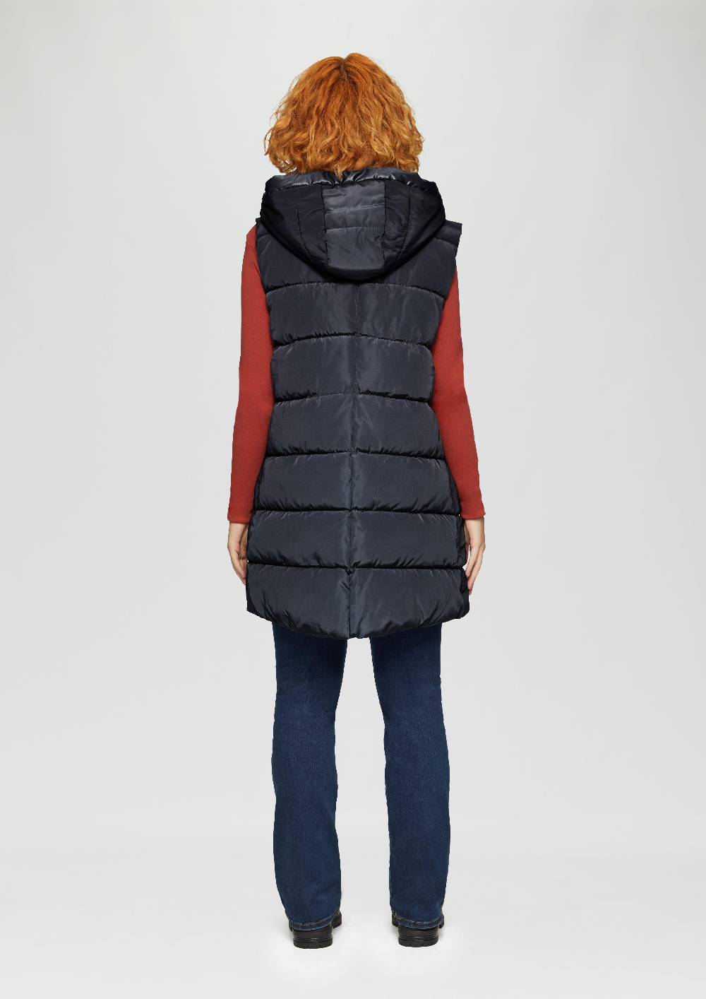 S.Oliver Wattierte Outdoor-Weste Mit Kapuze