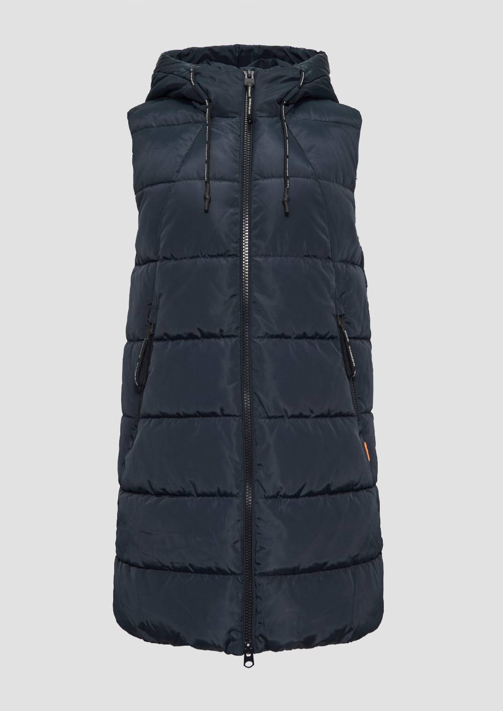 S.Oliver Wattierte Outdoor-Weste Mit Kapuze