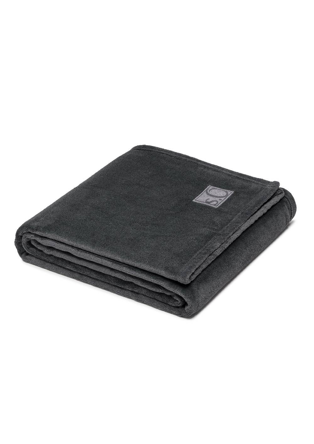 S.Oliver Weiche Decke Mit Logo-Detail