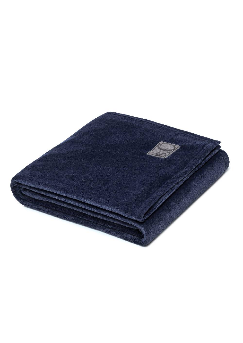 S.Oliver Weiche Decke Mit Logo-Detail