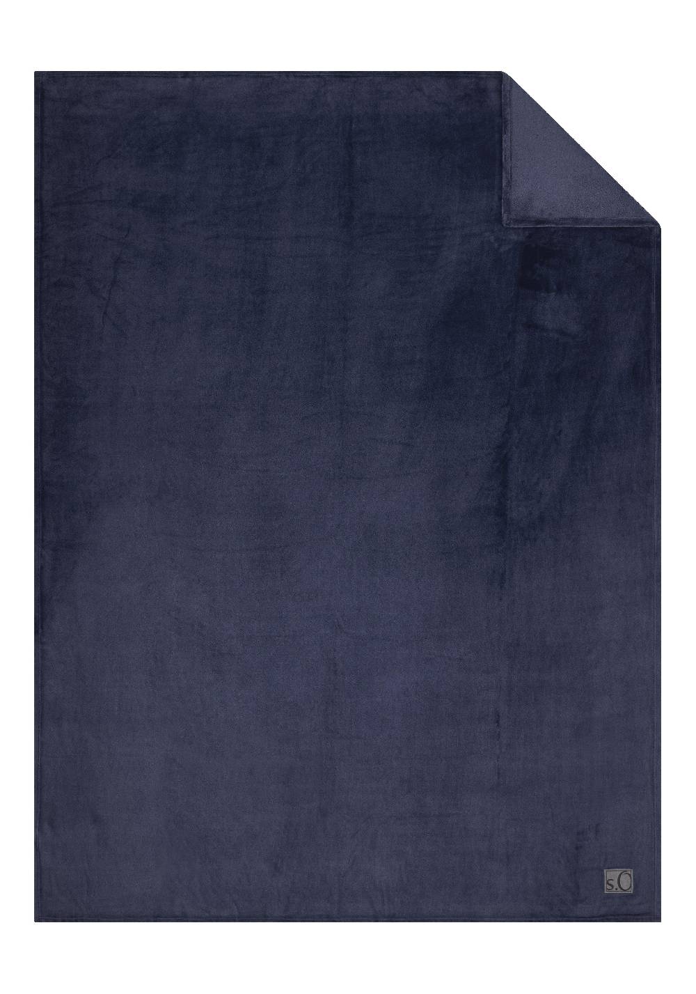 S.Oliver Weiche Decke Mit Logo-Detail