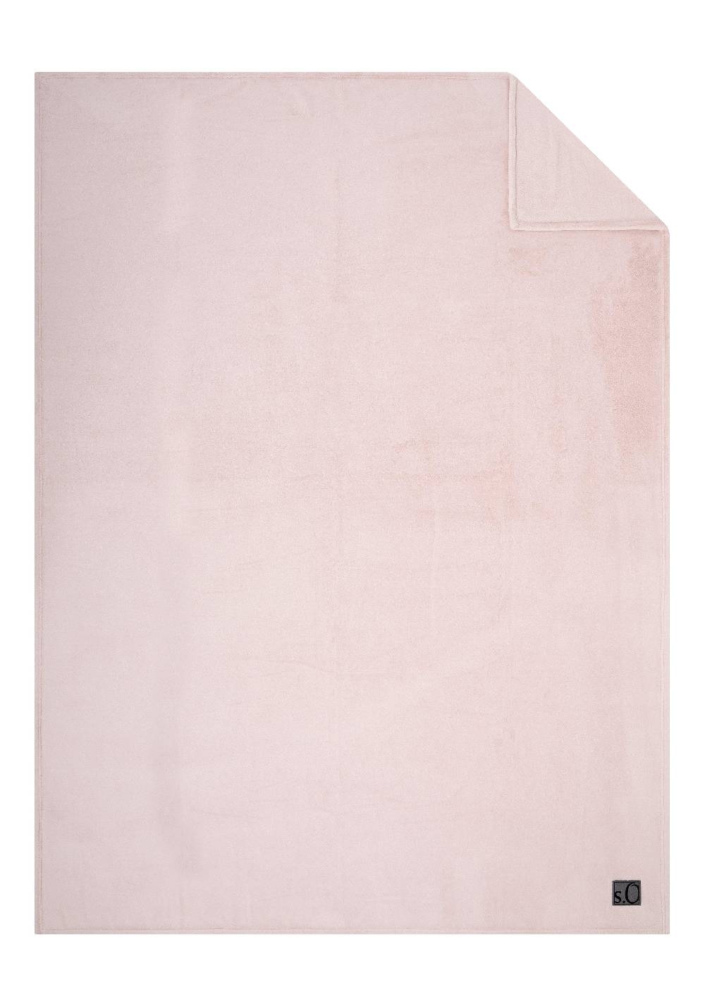 S.Oliver Weiche Decke Mit Logo-Detail