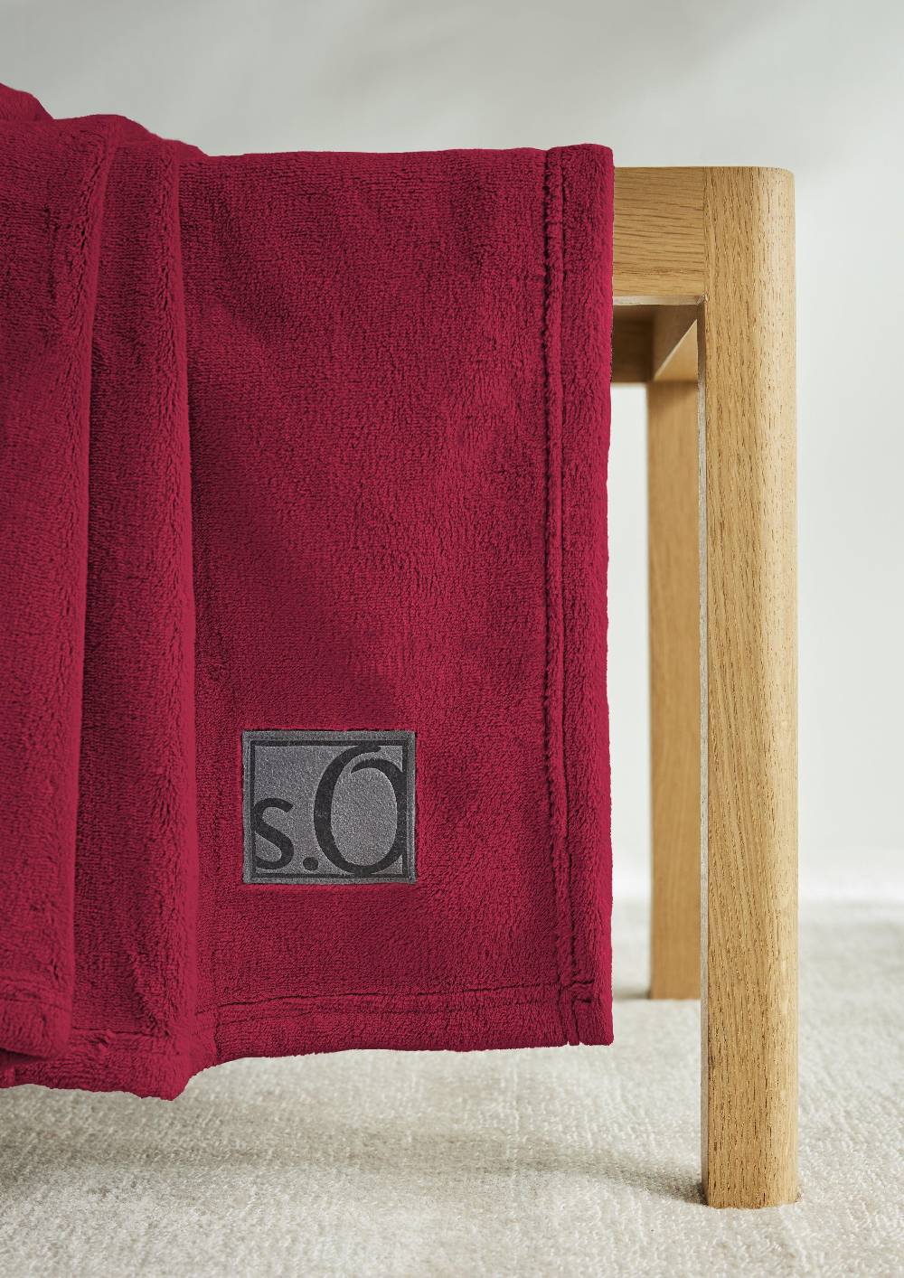 S.Oliver Weiche Decke Mit Logo-Detail