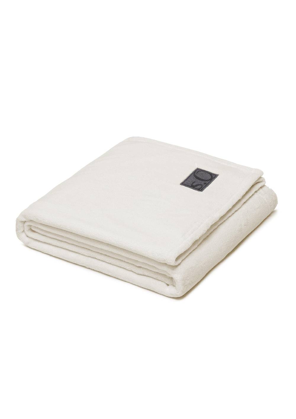 S.Oliver Weiche Decke Mit Logo-Detail