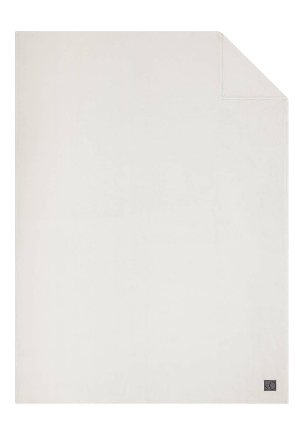 S.Oliver Weiche Decke Mit Logo-Detail