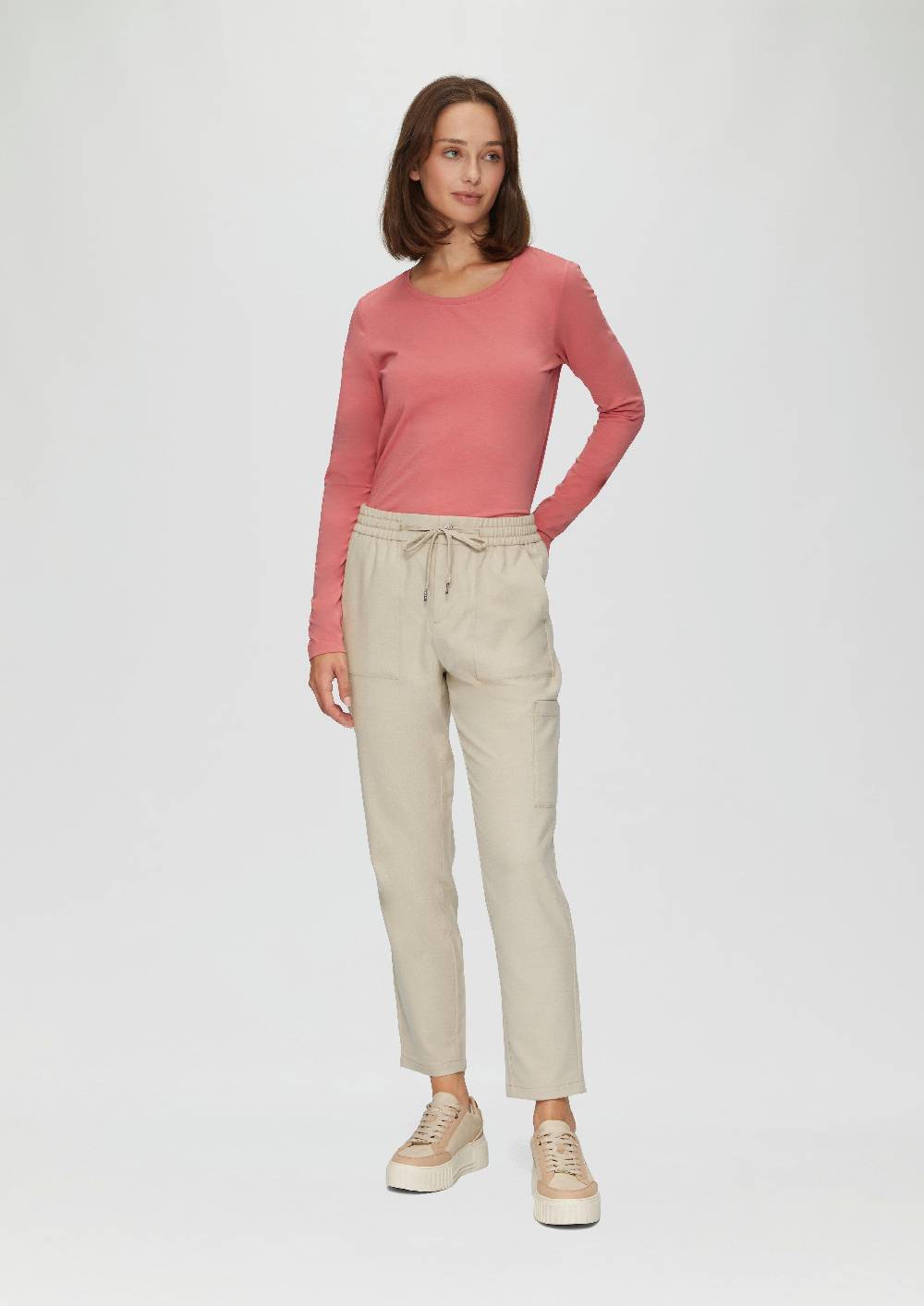 S.Oliver Weiche Relaxed-Jogpants Mit Tapered Leg