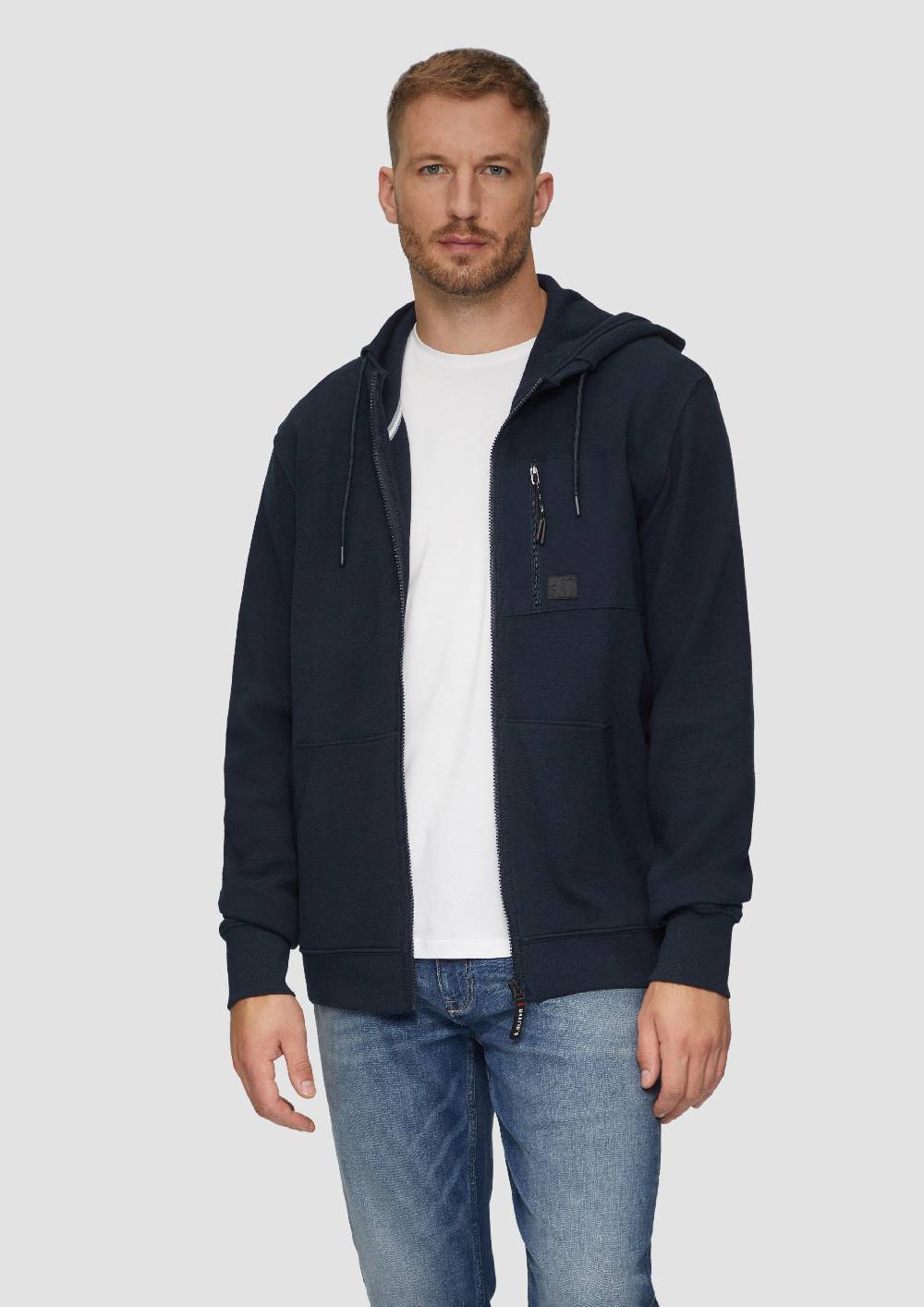S.Oliver Weiche Sweatshirt-Jacke Mit Kapuze