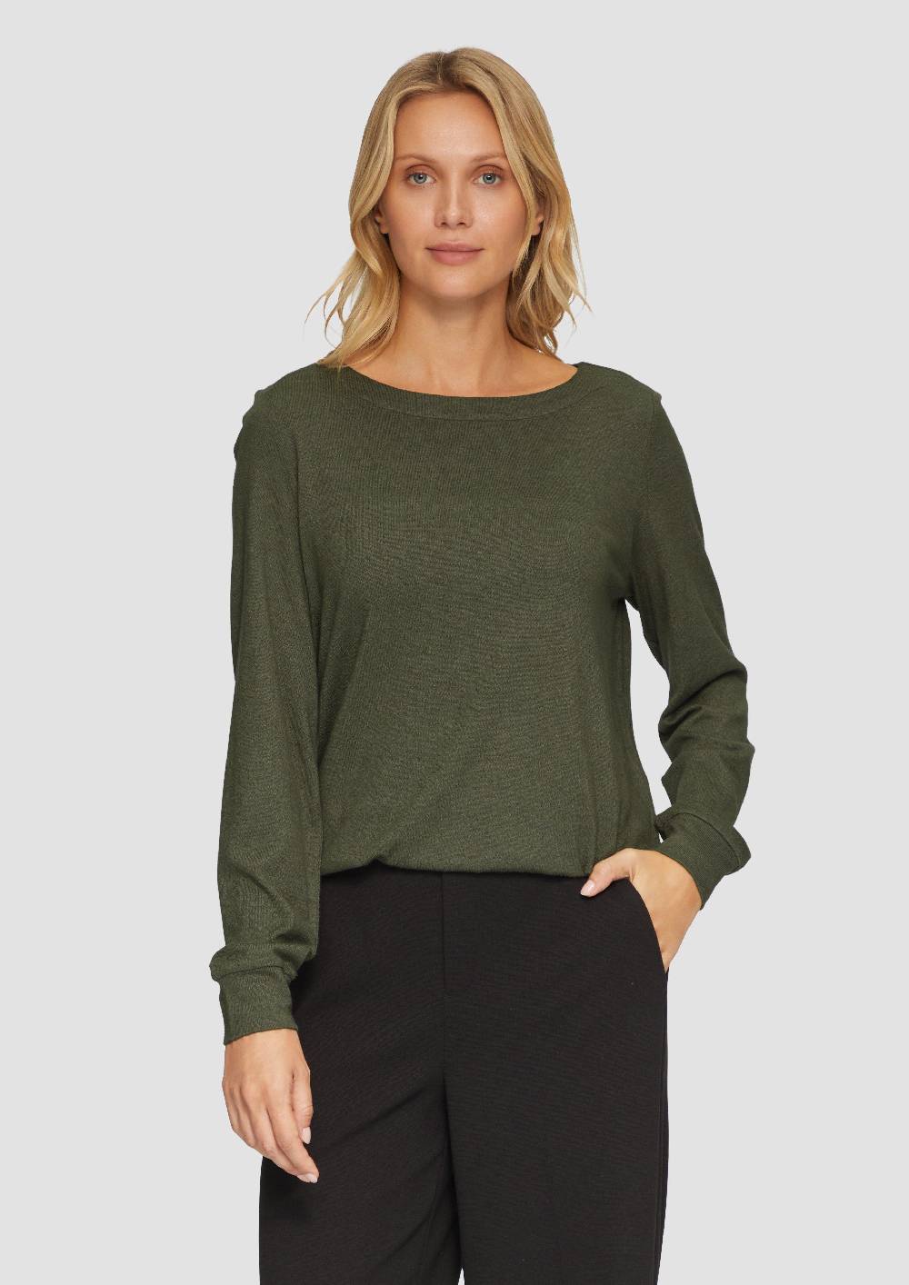 S.Oliver Weicher Longsleeve Aus Jerseystrick