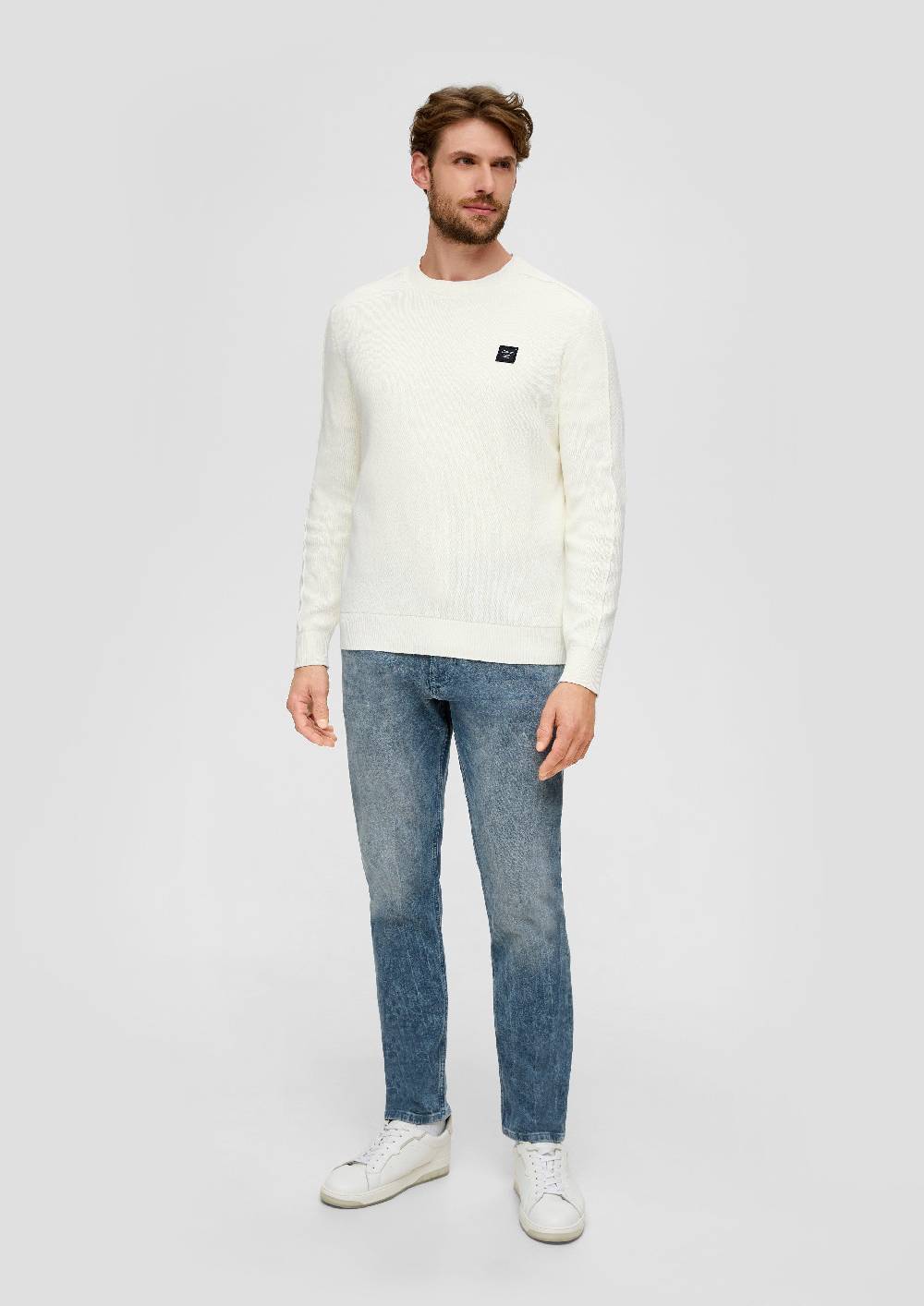 S.Oliver Weicher Strickpullover Aus Baumwolle