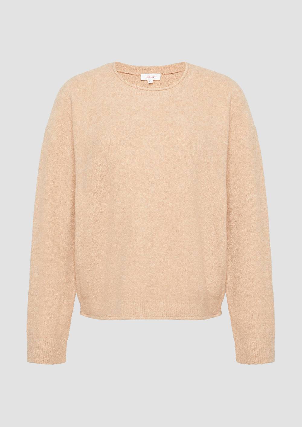 S.Oliver Weicher Strickpullover Aus Bouclé