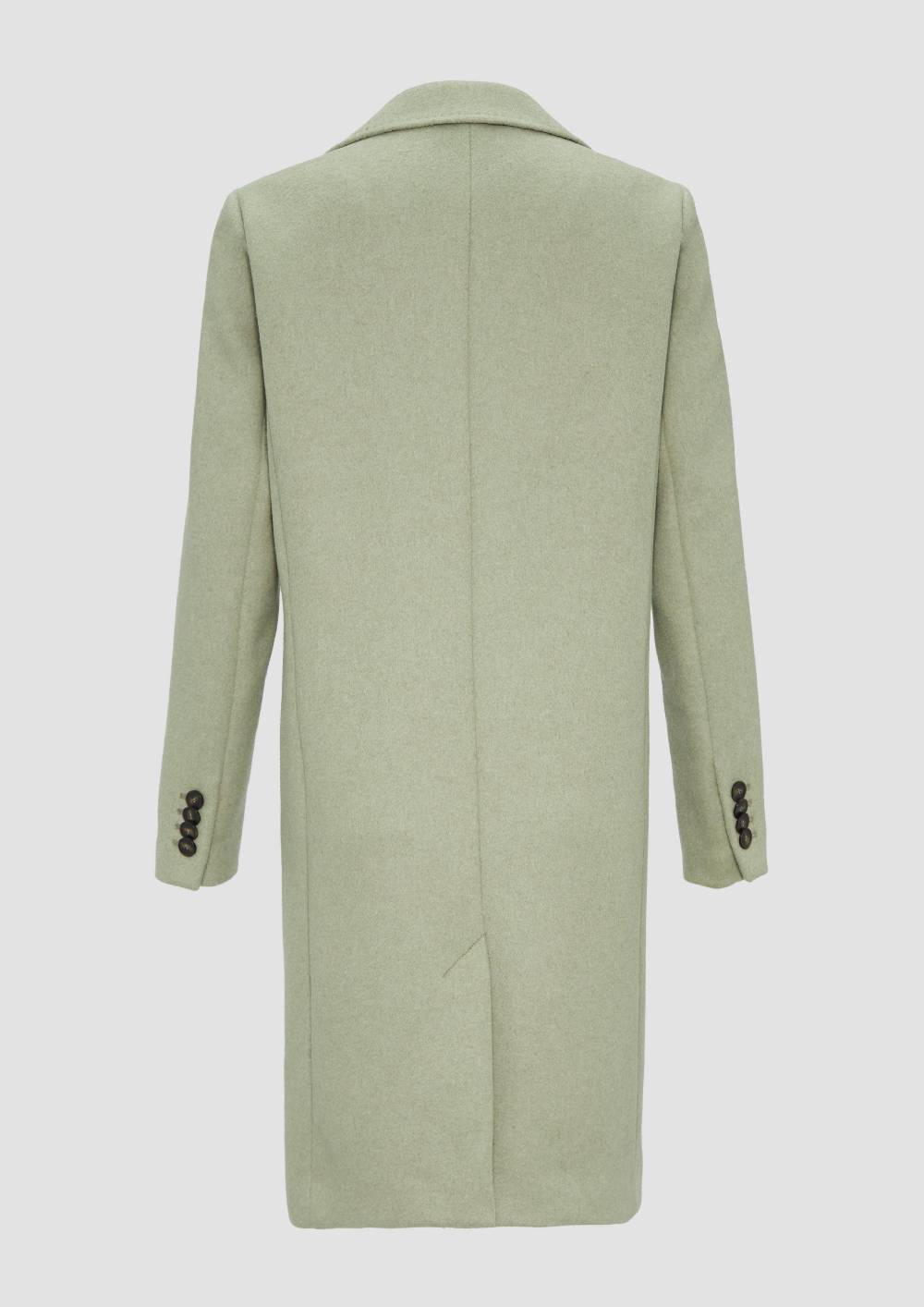 S.Oliver Weicher Wollmantel Mit Reverskragen