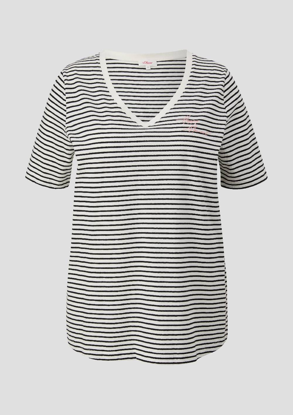 S.Oliver Weiches T-Shirt Mit V-Ausschnitt