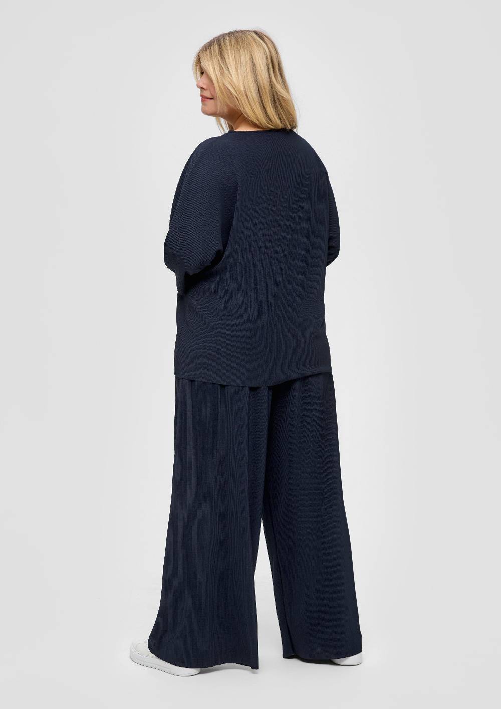 S.Oliver Weite Plissierte Hose Aus Jersey