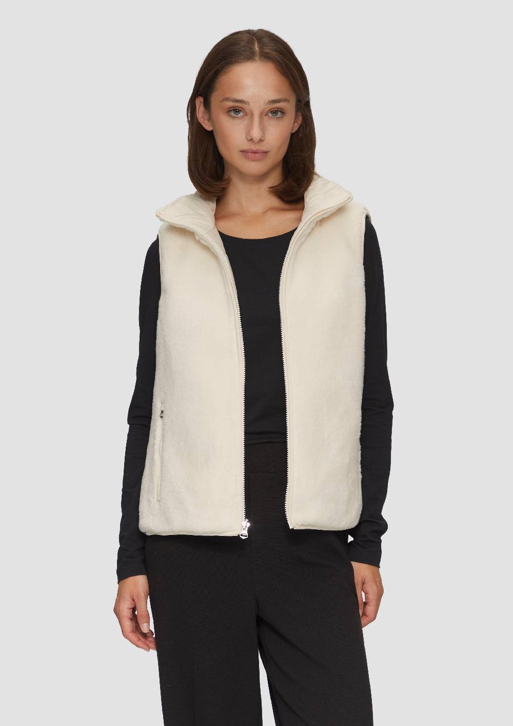 S.Oliver Wendeweste Mit Teddyplüsch