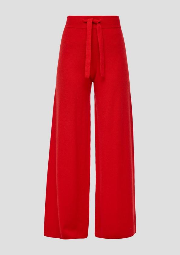 s.Oliver Wide Leg-Hose aus Merino-Kaschmir-Mix