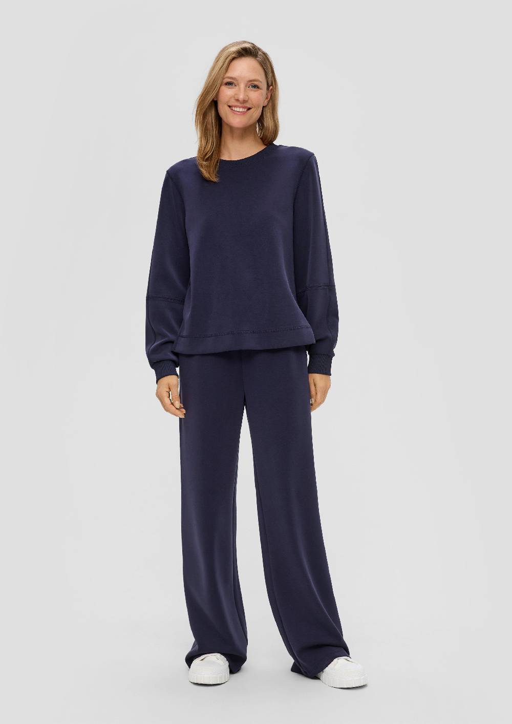 S.Oliver Wide-Leg-Hose Aus Scuba