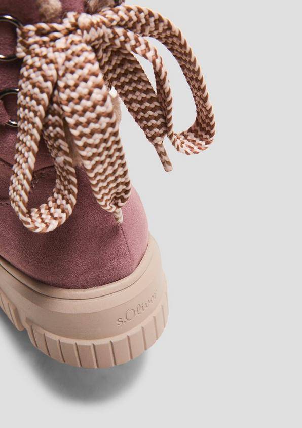 s.Oliver Winterstiefel mit Kunstfellfutter
