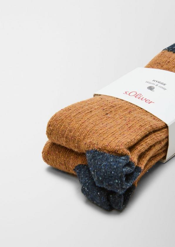 s.Oliver Woll-Seiden-Mix-Socken im 2er-Pack
