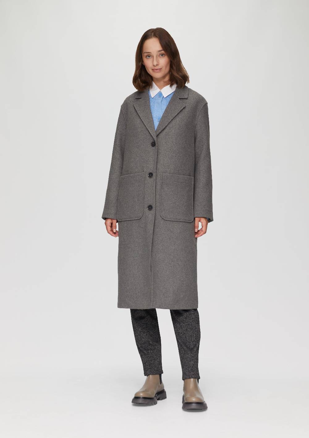 S.Oliver Wollmantel Im Relaxed Fit