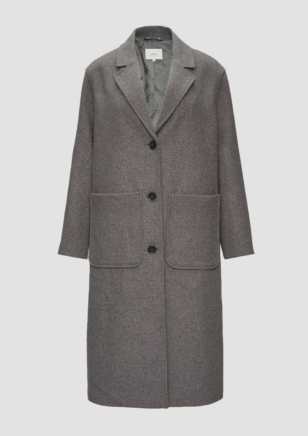 S.Oliver Wollmantel Im Relaxed Fit