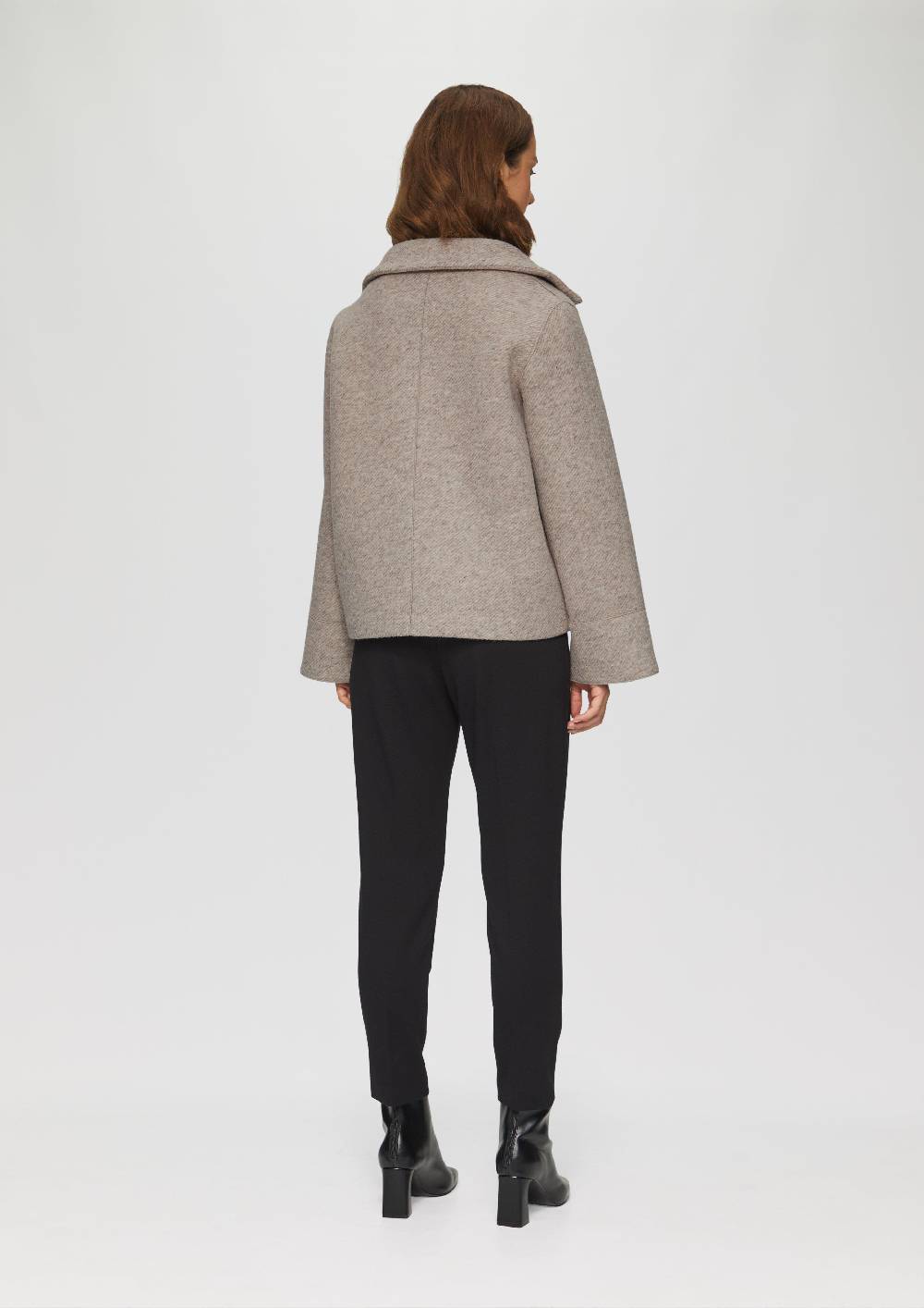 S.Oliver Wollmix-Jacke Mit Weiten Ärmeln